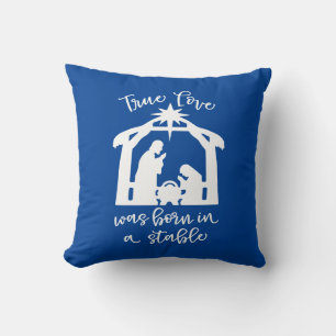 Almofada O Verdadeiro Amor Era Nascer Em Uma Natividade Est