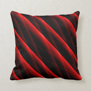 Almofada O vermelho carmesim estofou o travesseiro quadrado