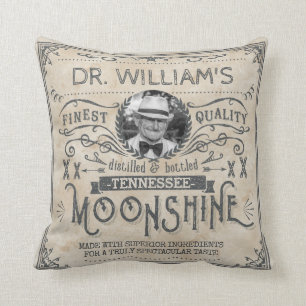 Almofada O vintage engraçado Moonshine o costume da