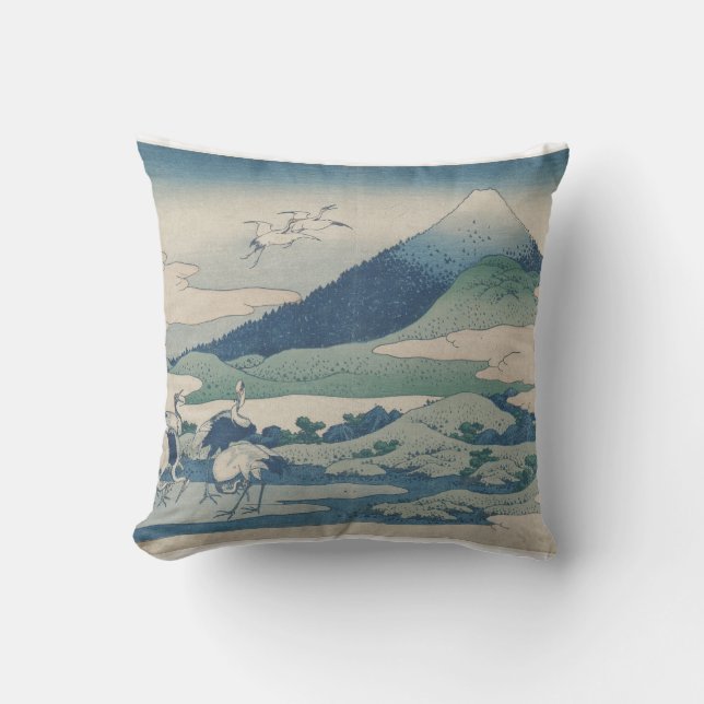 Almofada obra de arte de Katsushika Hokusai (Frente)