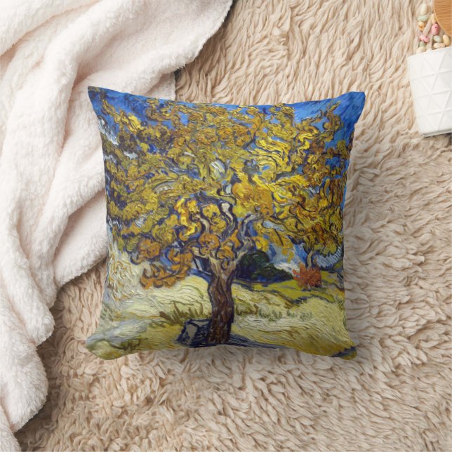 Almofada Obra-Prima da Arte da Árvore de Amora de Van Gogh (Cobertor)