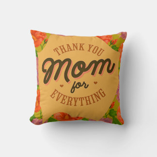 Almofada Obrigado Mãe por Tudo Saudação de Dia de as mães