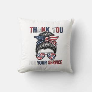 Almofada Obrigado Pelo Seu Serviço Patriótico Coque Desarru