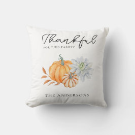 Almofada Obrigado por esta Chic de Ação de Graças da Famíli
