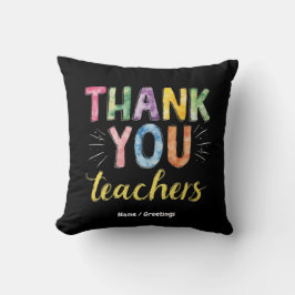 Almofada Obrigado Professores e Estudantes - Presente de Gr