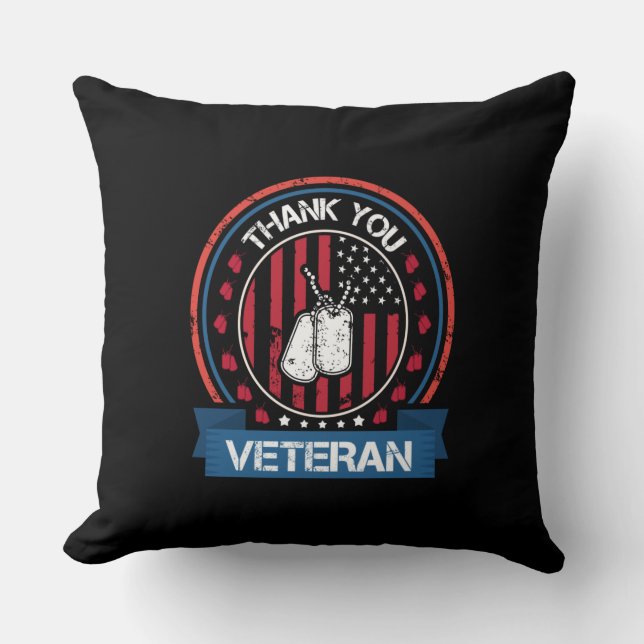 Almofada Obrigado Veteran (Frente)