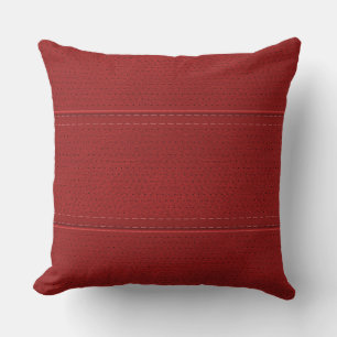 Almofada Obscuridade simples - teste padrão vermelho do