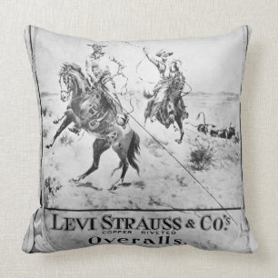 Almofada Observe para Levi Strauss & Co, c.1900 (o litho)