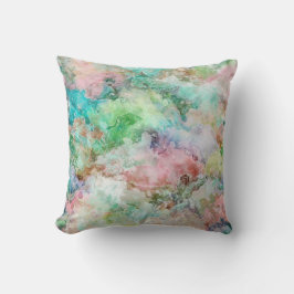 Almofada Ocean Abstract Watercolor Grunge Pattern 