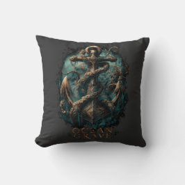 Almofada Ocean Grave Kraken Anchor Dark Fantasy