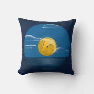 Almofada Ocean Grooves Vinyl Ocean Art Noite