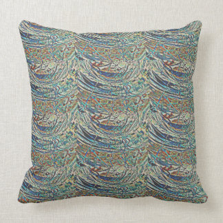 ALMOFADA OCEAN WAVES ABSTRATO SEAFOAM