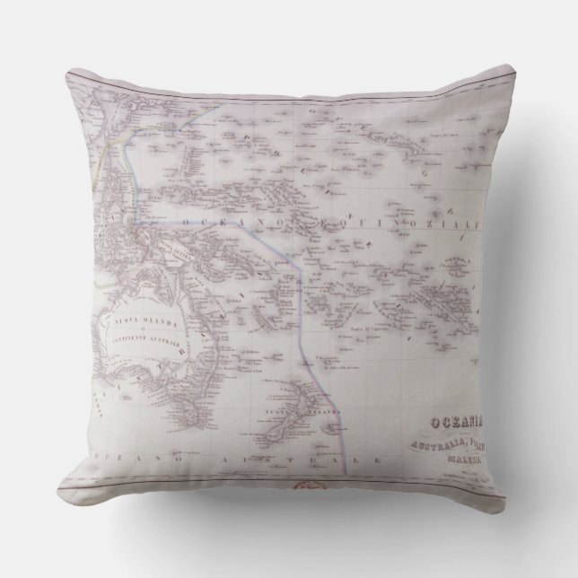Almofada Oceania (Austrália, Polinésia, e Malaysia) (Frente)