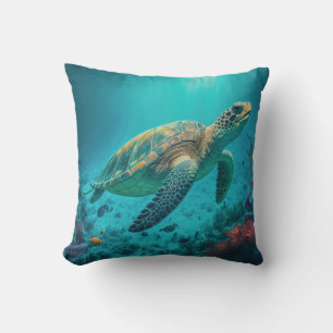 Almofada Oceano de Tartaruga Marinha Vida Animal Animais de