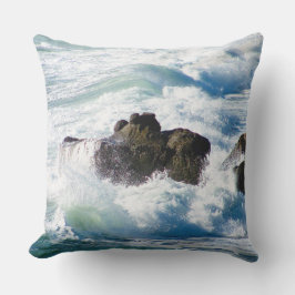 Almofada Oceano Ondas Dramático Travesseiro decorativo Mari