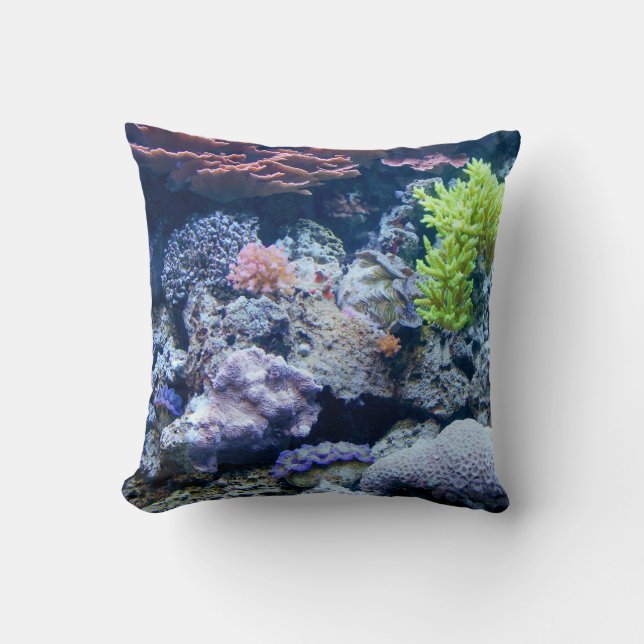 Almofada Oceano sob água, mar, imagem real (Frente)