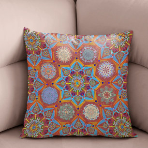 Almofada Octo Brighteno arabesque Moorish Red style