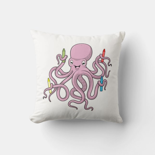 Almofada Octopus com Crayon (Frente)