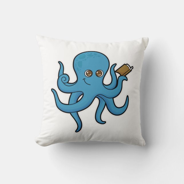 Almofada Octopus com Livro (Frente)