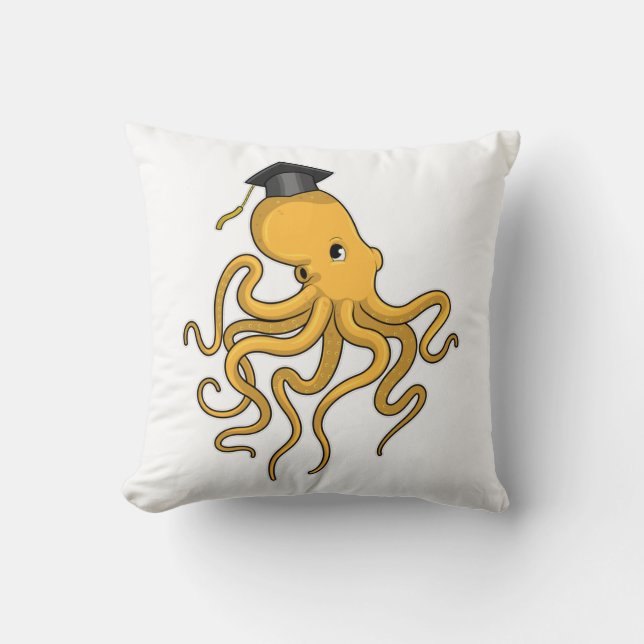 Almofada Octopus como estudante de Diploma (Frente)