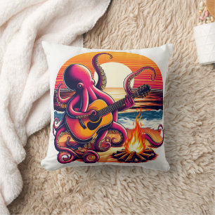Almofada Octopus Guitar por Beach Campfire