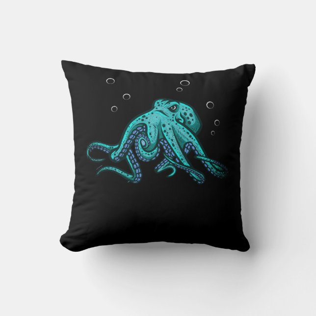Almofada Octopus Kraken Sea Animal (Frente)