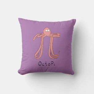 Almofada Octopus Pi - Símbolo de Matemática Professor Engra