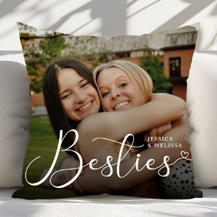 Almofada Oferta de Besties de Foto de Script Moderno