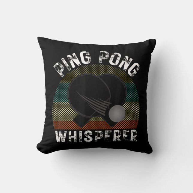 Almofada Oferta do Ping Pong Whisperer do Ping Pong Player (Frente)