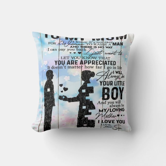 Almofada Oferta Personalizada Para A Mãe, Citações Bestiais (Frente)