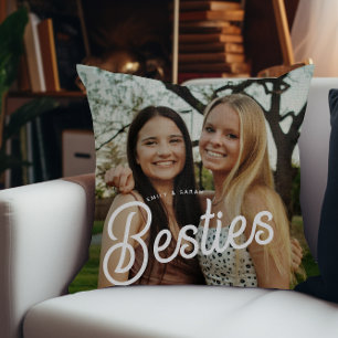 Almofada Ofertas de Fotografias de Besties de Script Retroa