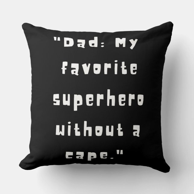 Almofada Ofertas para dias de os pais / Melhor Pai De Todos (Frente)