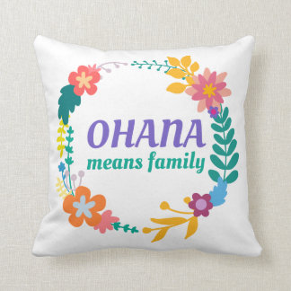 Almofada Ohana significa o travesseiro decorativo da