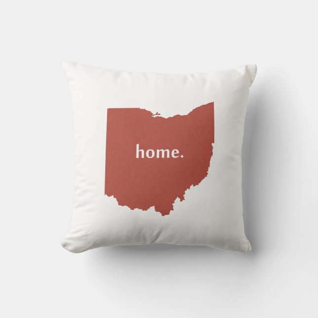 Almofada Ohio Home State Red (Frente)