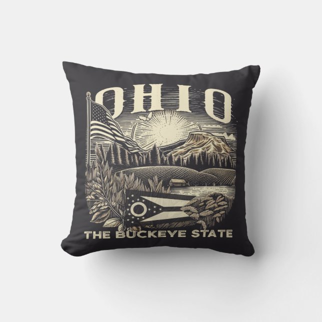 Almofada Ohio The Buckeye State (Frente)