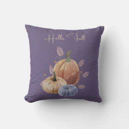 Almofada Olá, Travesseiro decorativo de Abóbora Roxo