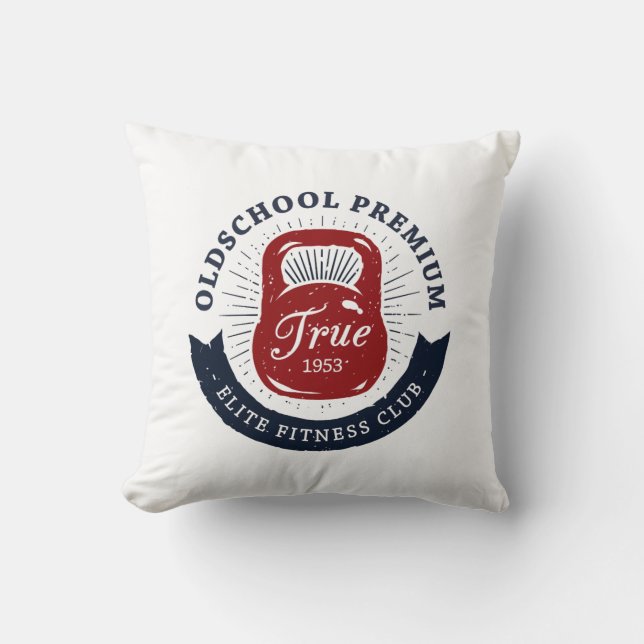 Almofada Old School Premium True 1953 Clube de Elite Fitnes (Frente)