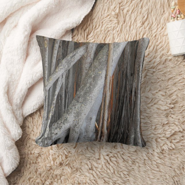 Almofada Olhando através da árvore Banyan (Cobertor)