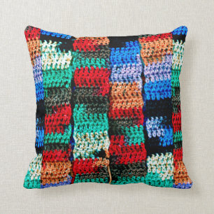 Almofada Olhar Crocheted no travesseiro decorativo bonito