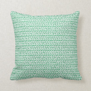 Almofada Olhar da malha do Weave do verde de Seafoam