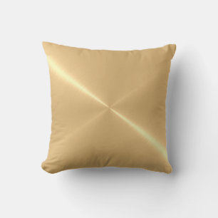 Almofada Olhar de aço inoxidável Dourado claro metálico 