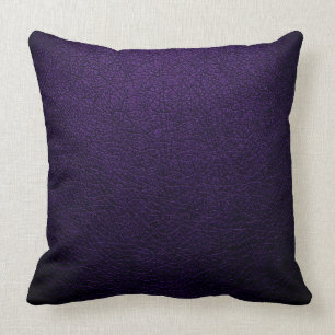 Almofada Olhar de couro elegante roxo escuro