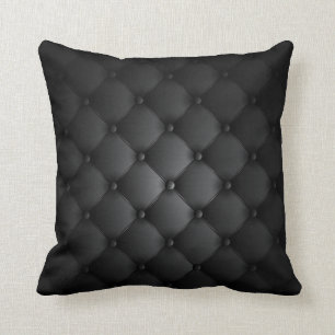 Almofada Olhar de couro - preto