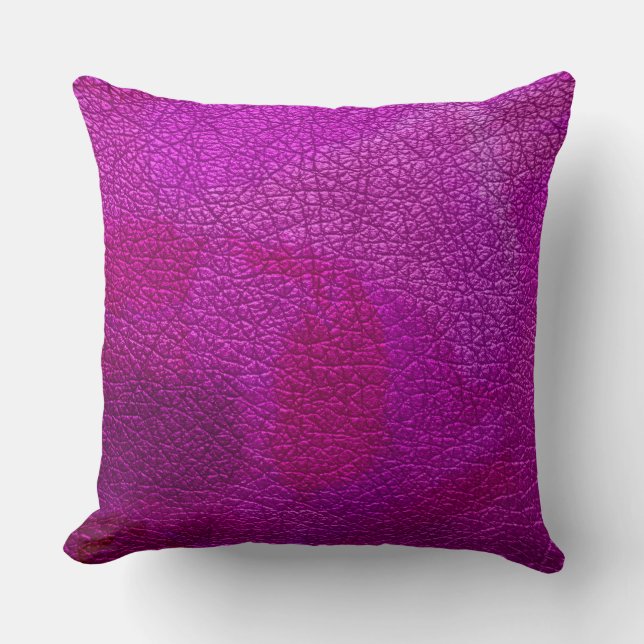 Almofada Olhar De Couro Roxo (Frente)