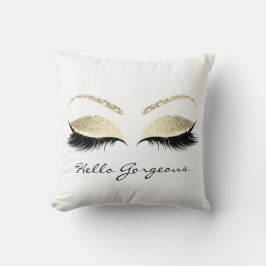 Almofada Olhos Brancos Makeup Lash Alô Belo Dourado Spark