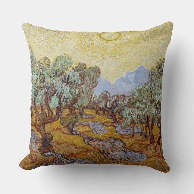 Almofada Oliveiras de Vincent van Gogh |, 1889 (Frente)