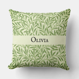 Almofada Olivia Elegant Floral Pattern Nome Personalizado