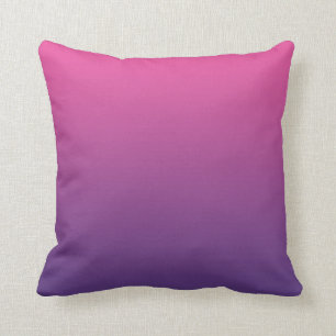 Almofada "Ombre cor-de-rosa e roxo"