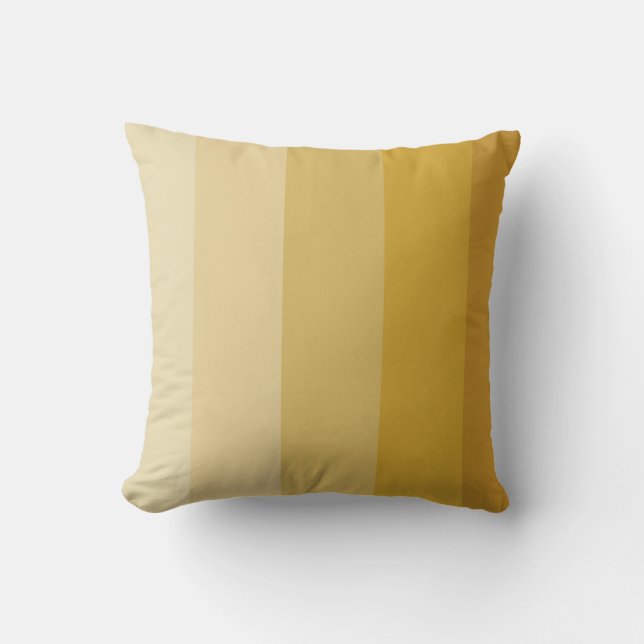 Almofada Ombre Listra em Ouro Escuro (Frente)