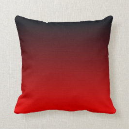 Almofada Ombre preto vermelho